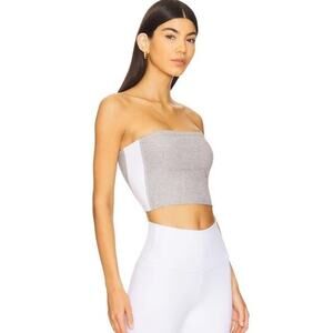 NWT Beyond Yoga Gray Stretch Tube Top Strapless Athleisure Womens Size XL, L, M